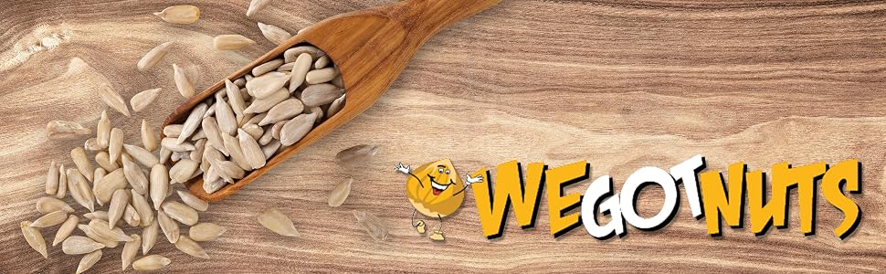 raw sunflower seeds, sunflower seeds to eat, sunflower seeds unsalted, we got nuts