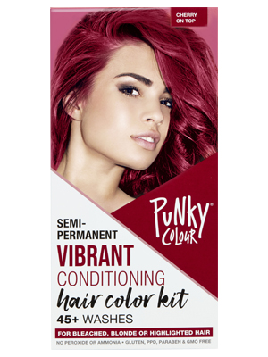 Punky Colour Box Kit Cherry on Top- For Bleached, Blonde or Highlighted Hair, 3.5 oz