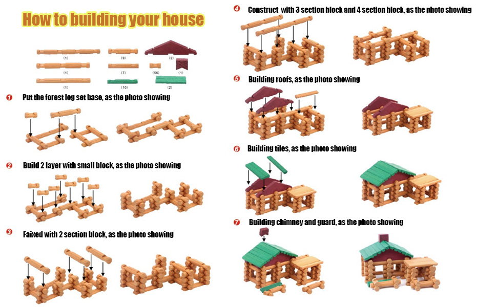 wooden logs building