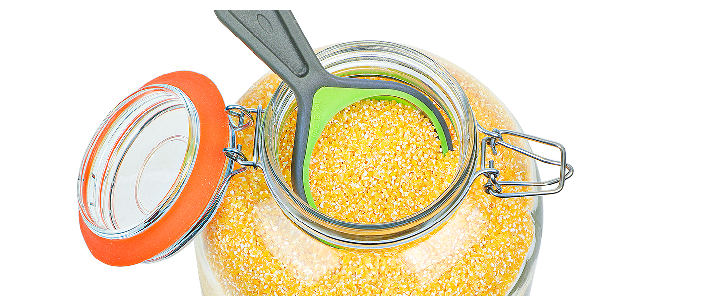Clamp jars are sealed with a high-quality food-grade rubber gasket wide mouth and a stainless steel