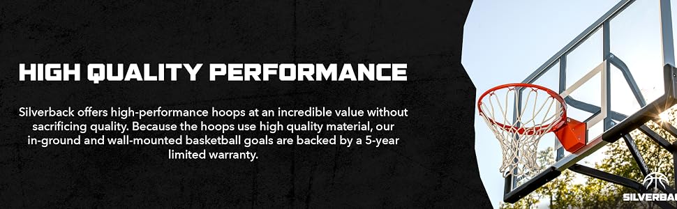 High Quality Performance - We offer high performance hoops at an incredible value.