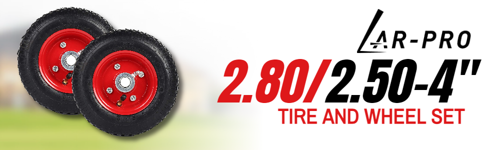 2.80/2.50-4" Tire and Wheel Set