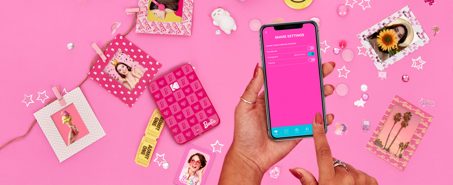 KODAK Barbie x Step Slim Wireless Instant Mobile Photo Printer