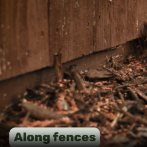 granules use along fence