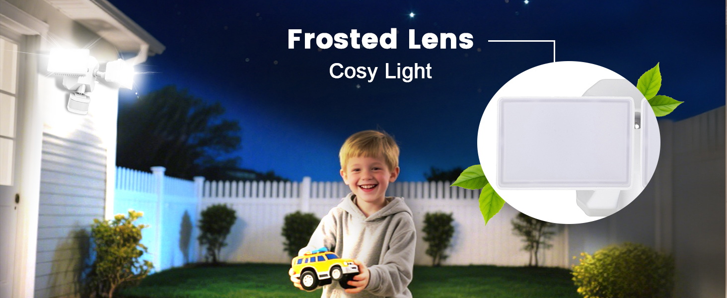 Motion sensor outdoor light security wall light dusk to dawn 110 volt 5000K daylight white