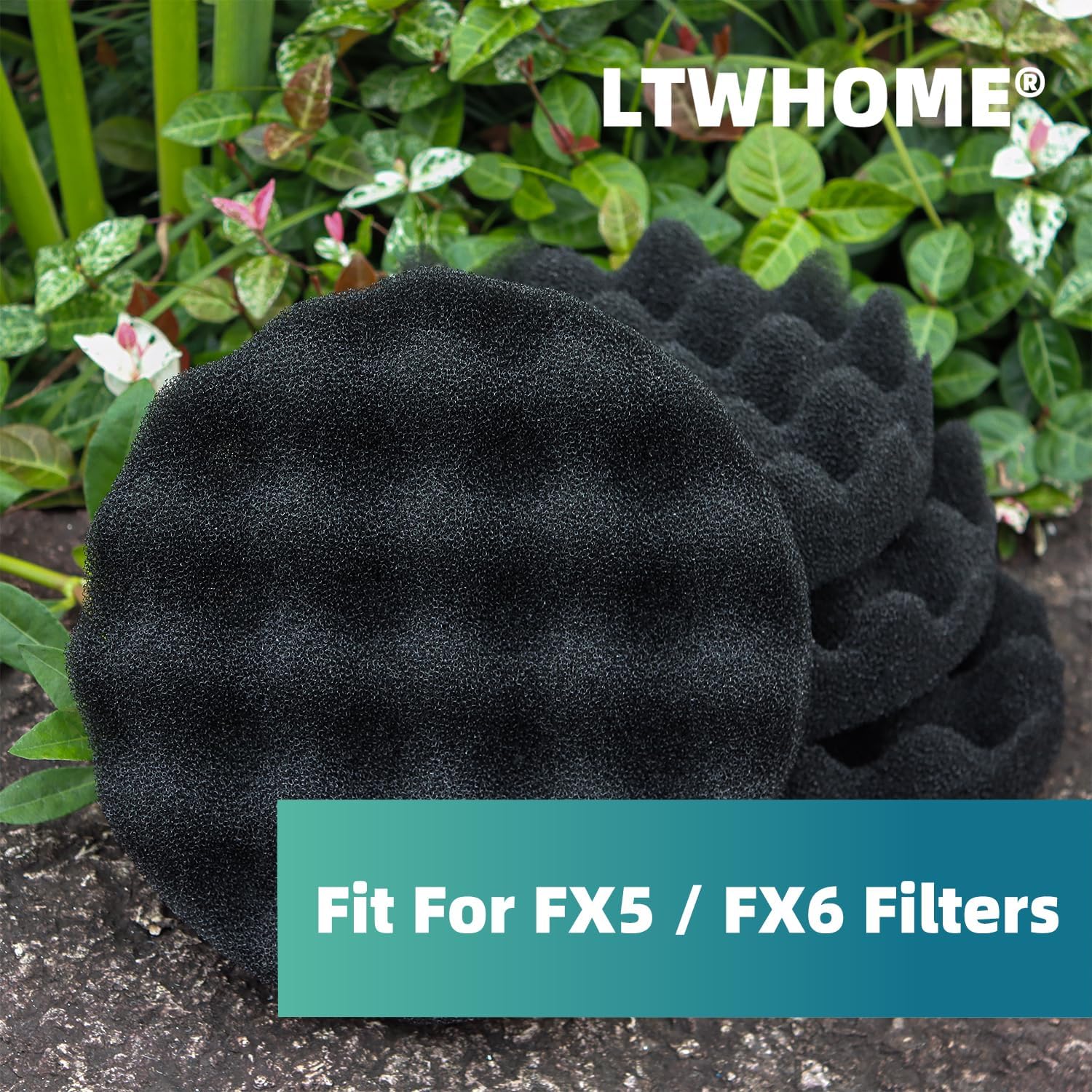 Bio-Foam Filter Pads Fit for Fluval FX5 / FX6 Filters (Pack of 6)