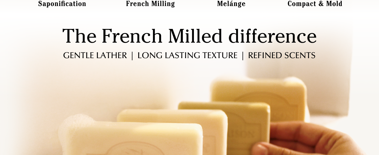 A La Maison Bar Soap French Triple Milled Traditional Marseille gentle long last refined scent