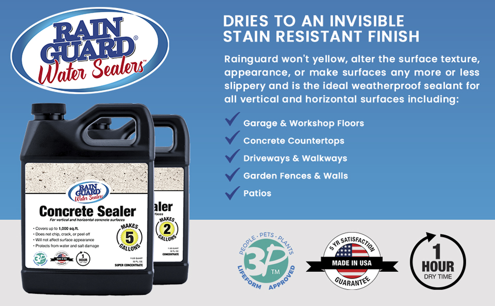 concrete sealer rain guard