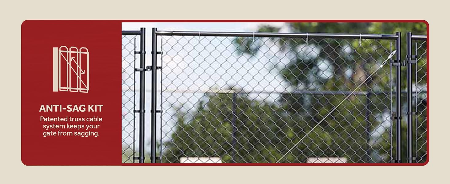 Adjust-A-Gate Fit-Right Adjustable Steel Frame Square Corner Gate Kit, Black - features desktop 1