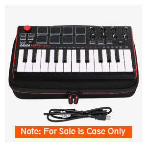 Akai Professional MPK Mini MKII | 25-Key Ultra-Portable USB MIDI Drum Pad &amp; Keyboard Controller