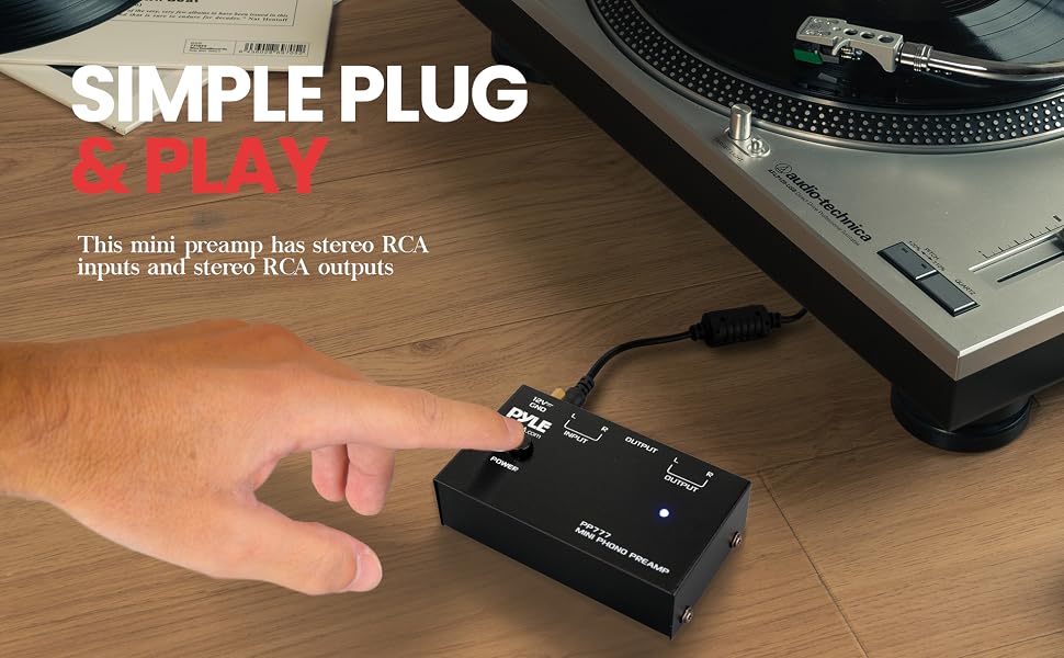 Mini Phono Turntable Preamp; Phonograph Preamp; Mini Electronic Audio Stereo Phonograph;