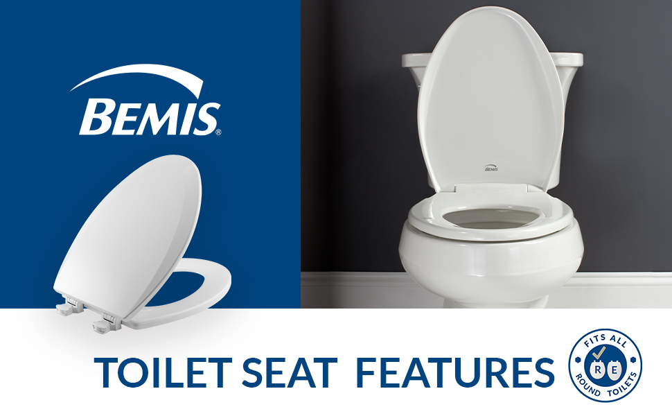 heavy duty secure oval round soft close plastic wooded easy to maintain american toilet seat white