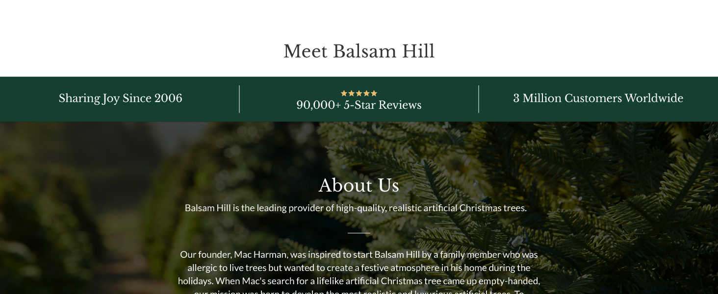 Meet Balsam Hill, the leading provider of high-quality, realistic artificial Christmas trees