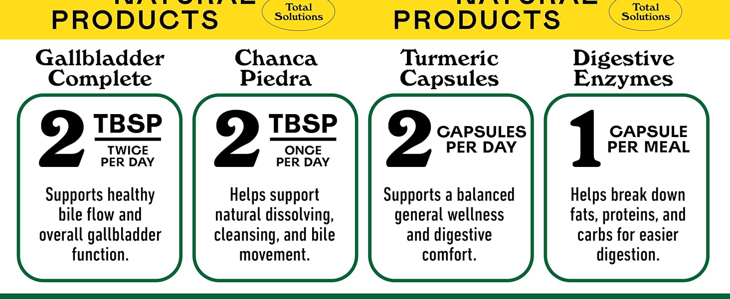 Plant based gallbladder supplement bundle set