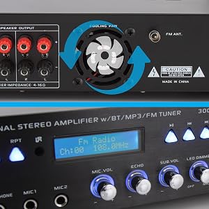 bluetooth preamplifier;reciever;multi channel reciever;speaker sound streo reciever;preamplifier