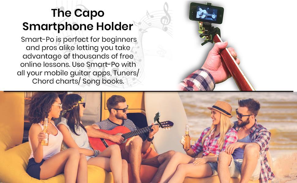 smartphone Capo Smart-Po guitar accessory phone clamp guitar phone holder Capo guitar phone holder