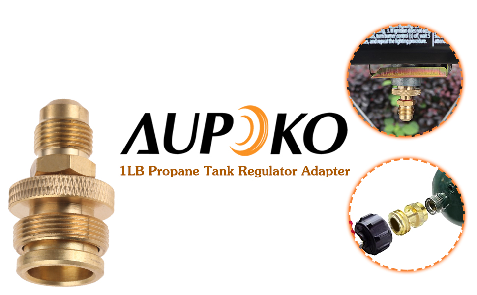 Portable 1LB Propane Tank Regulator Adapter