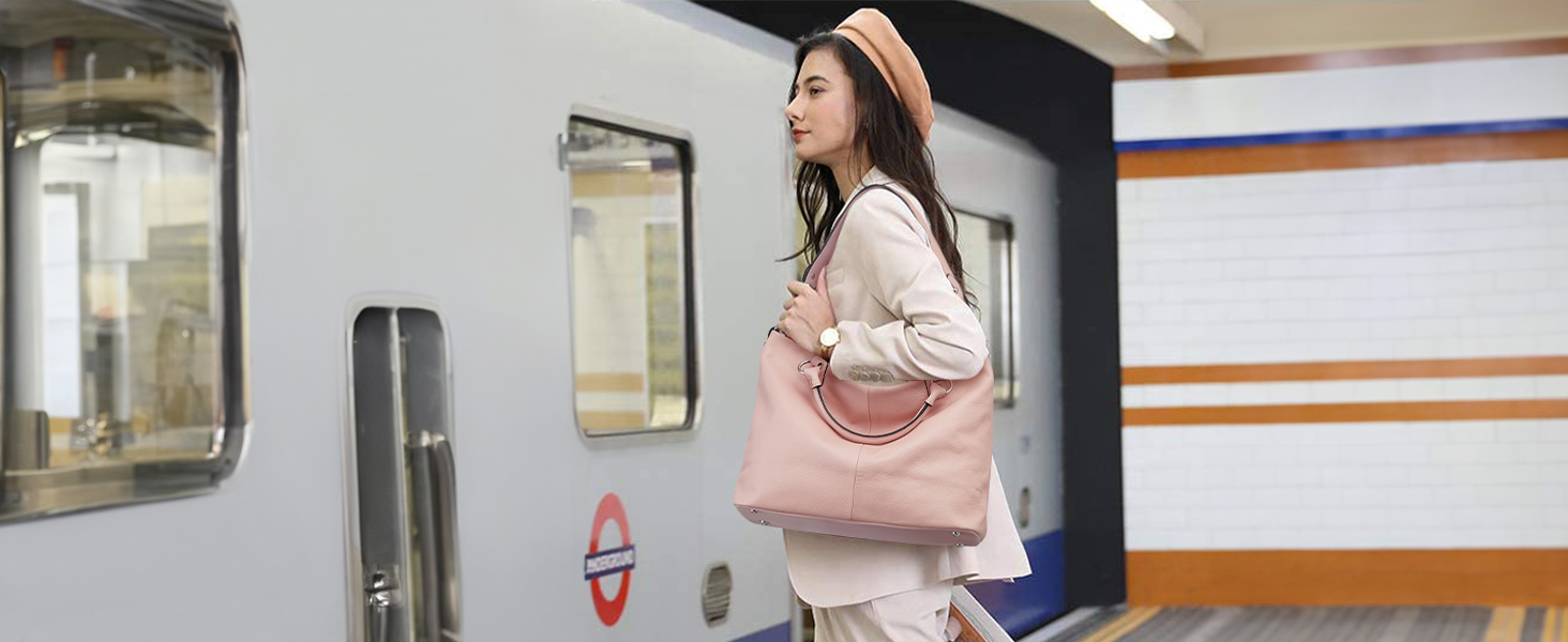 PINK LEATHER BAG