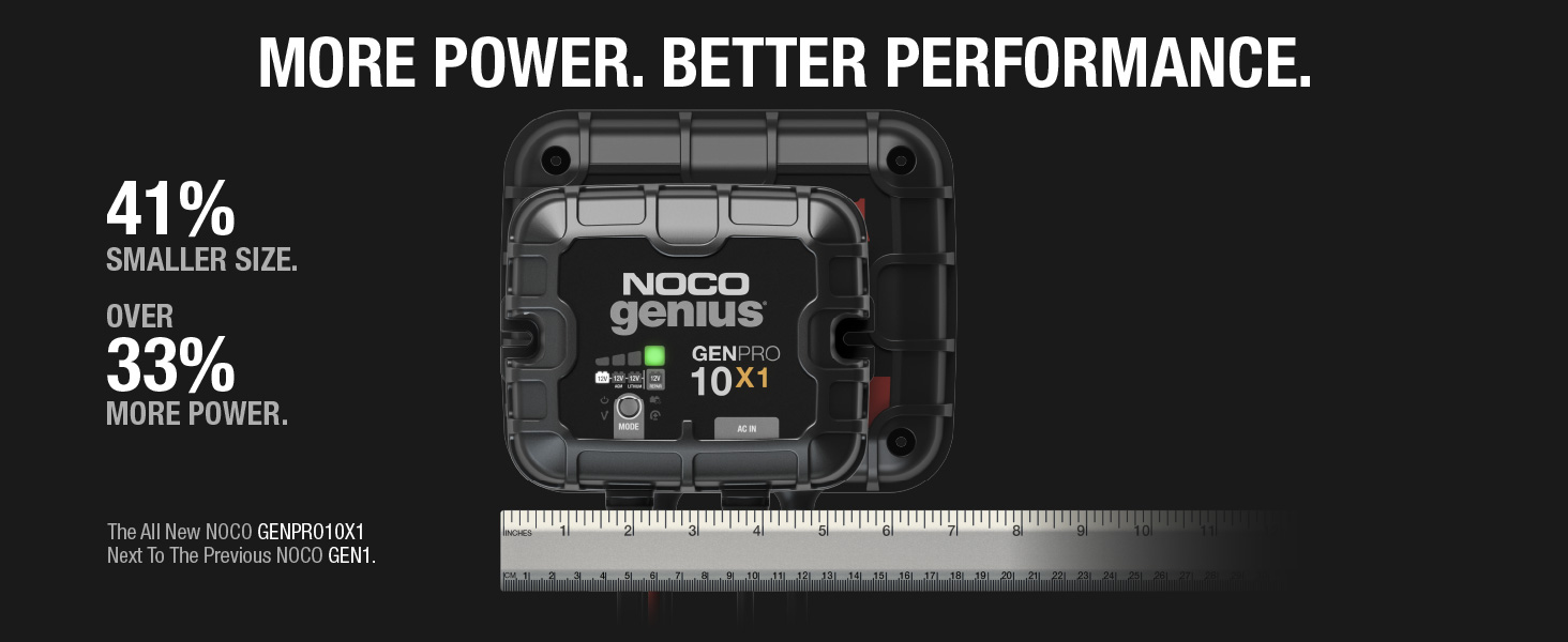 NOCO Genius GENPRO10X1, 1-Bank, 10A, Smart Marine Charger, 12V Onboard Battery Charger, Maintainer