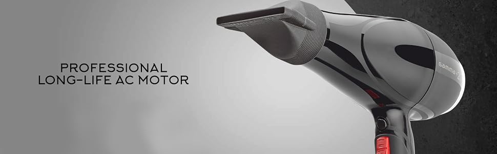 GAMMA+ Professional Absolute 2000 Hair Dryer Black, 2 Concentrator Nozzles… B07Z5F2MJ7