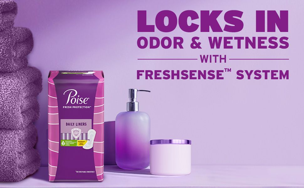 locks in odor and wetness with freshsense system