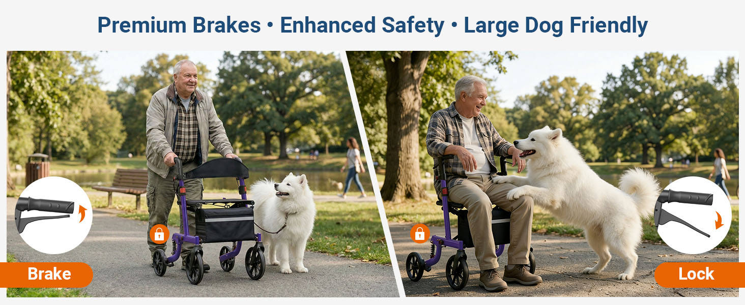 walker with seat for seniors