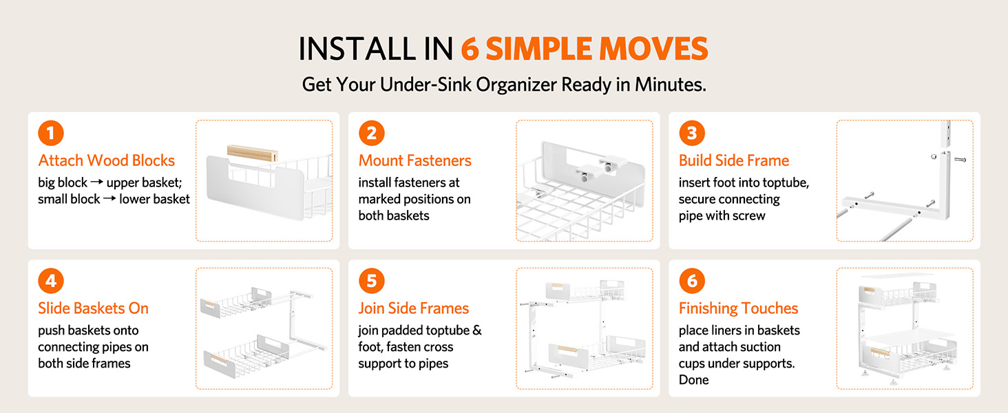 under kitchen sink organizer