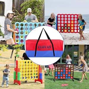 giant 4-in-a-row connect game