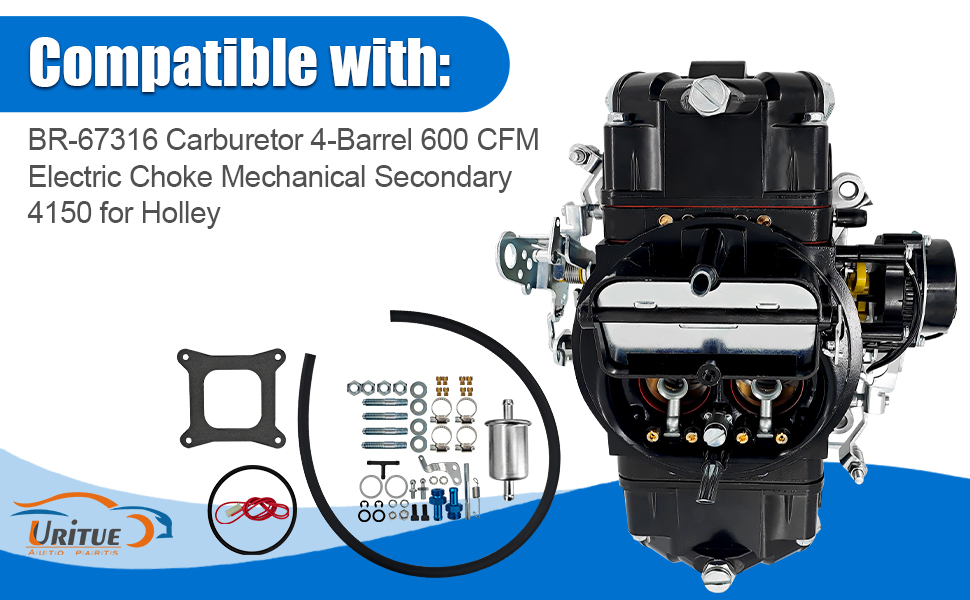 BR-67316 Carburetor 4-Barrel 600 CFM Electric Choke