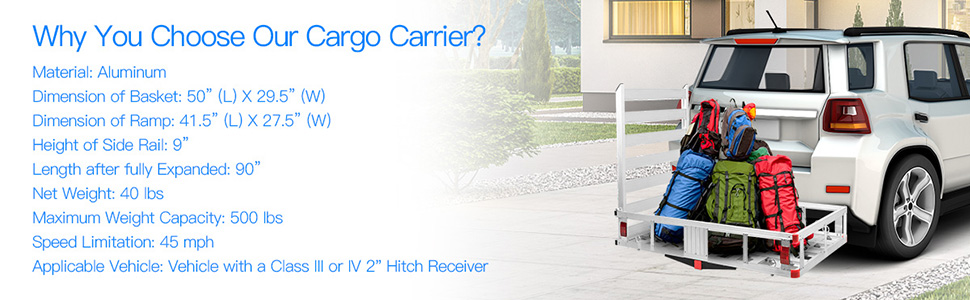 Goplus Aluminum Cargo Carrier