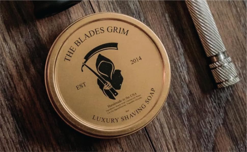 The Blades Grim Luxury Shave Soap, Grim Blades