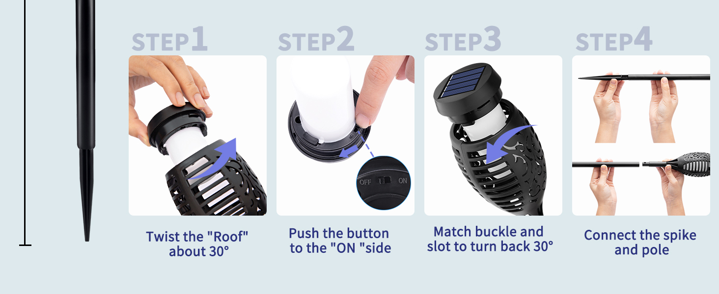 solar torch lights