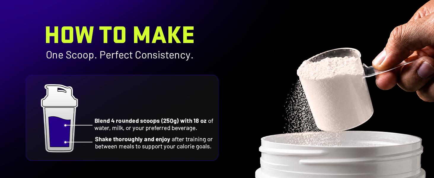 high calorie nutrition shake