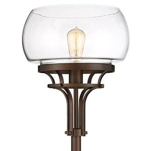 Charleston 72 1/2&amp;#34; Industrial Bronze Torchiere Floor Lamp