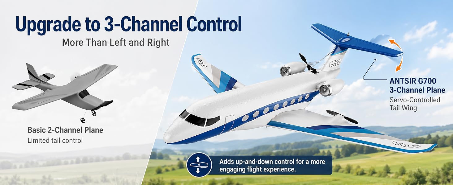 Adds up-and-down control for a more engaging flight experience