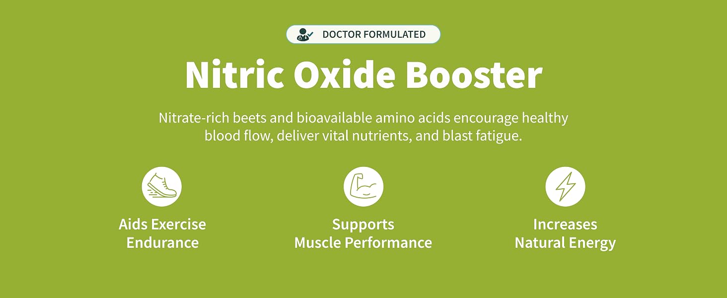 nitric oxide booster nitrates natural energy endurance muscle performance