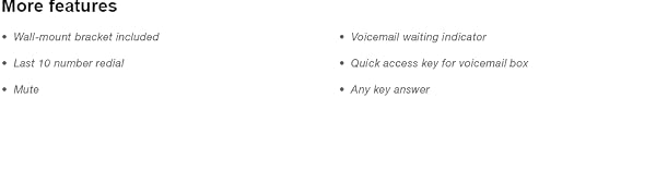 More Features