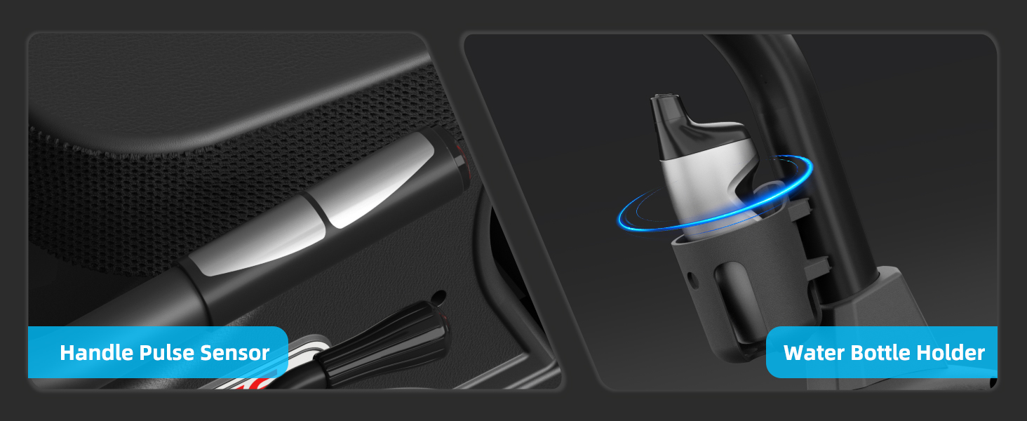 handle pulse sensor &amp;amp; water bottle holder