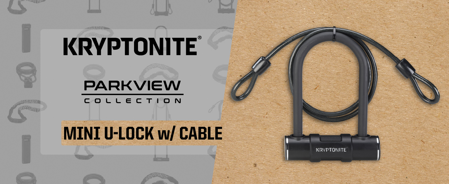 Kryptonite Parkview Mini U-Lock w/ Cable