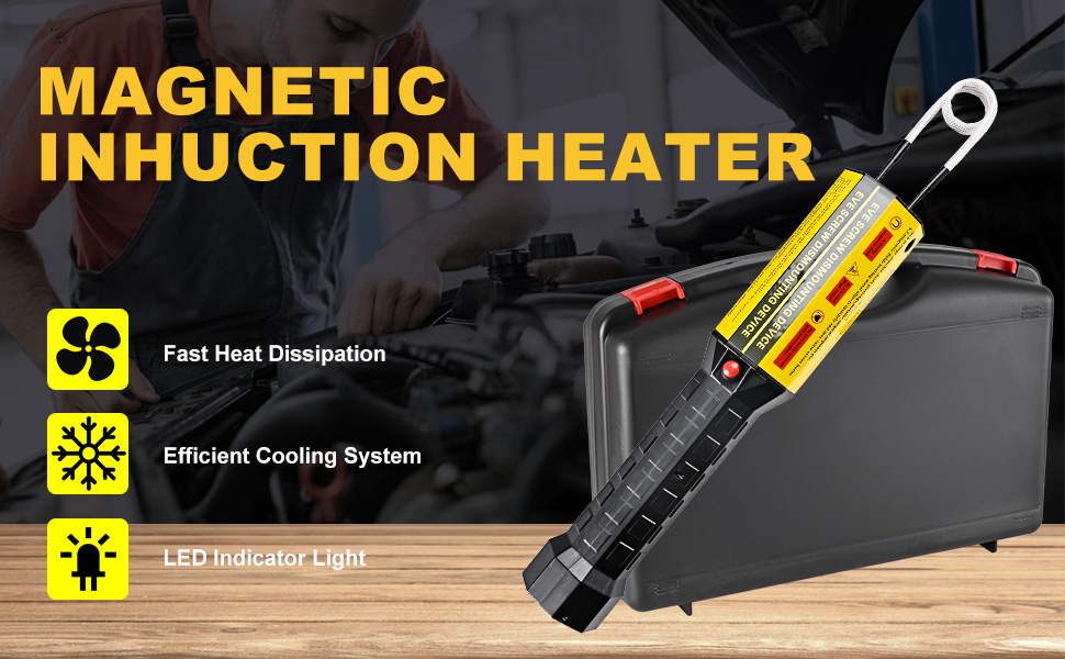 induction heater bolt removal