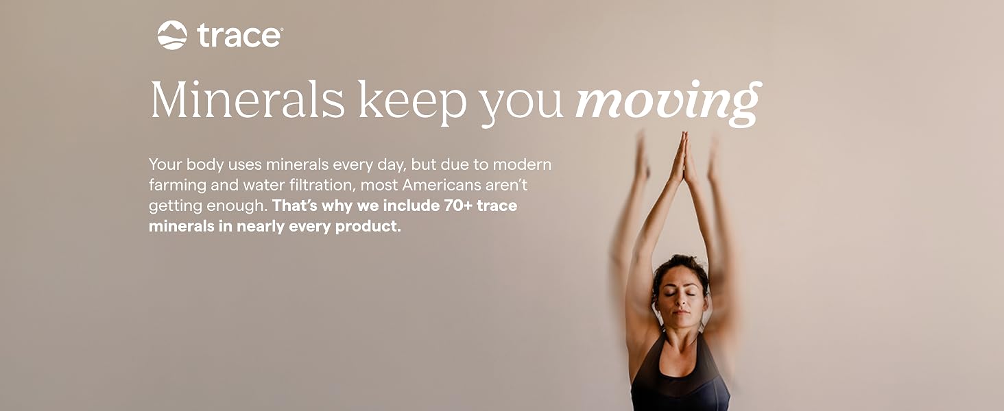 Minerals keep you moving