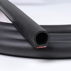 d shape car door seal weatherstrip