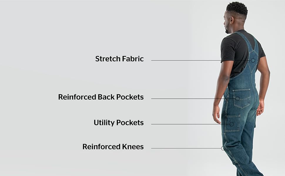 stretch fabric, reinforced knees