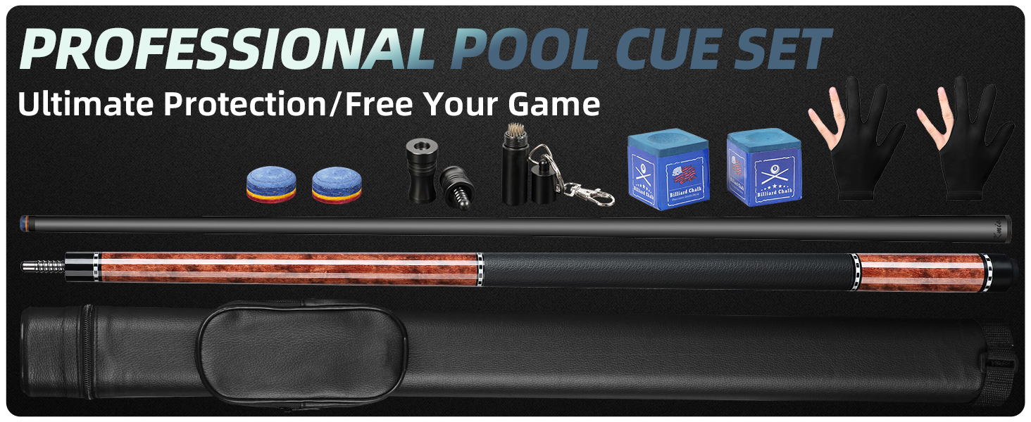 Professional Pool Cue Set