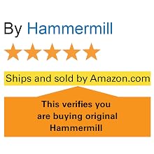 5 star rating and the words: look for “ships and sold by Amazon” ensure original Hammermill paper.