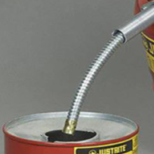 9" hose, flame arrester, type II, safety cans, red