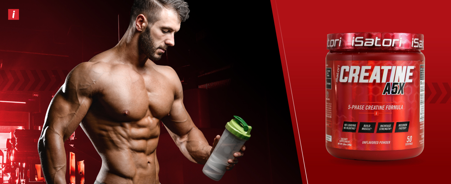 iSatori Creatine A5X Post Workout Recovery Powder Creatine Monohydrate Betaine creatine powder