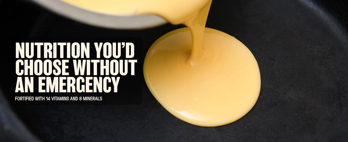 Nutrition you&amp;#39;d choose without an emergency. Fortified with 14 vitamins and 8 minerals.