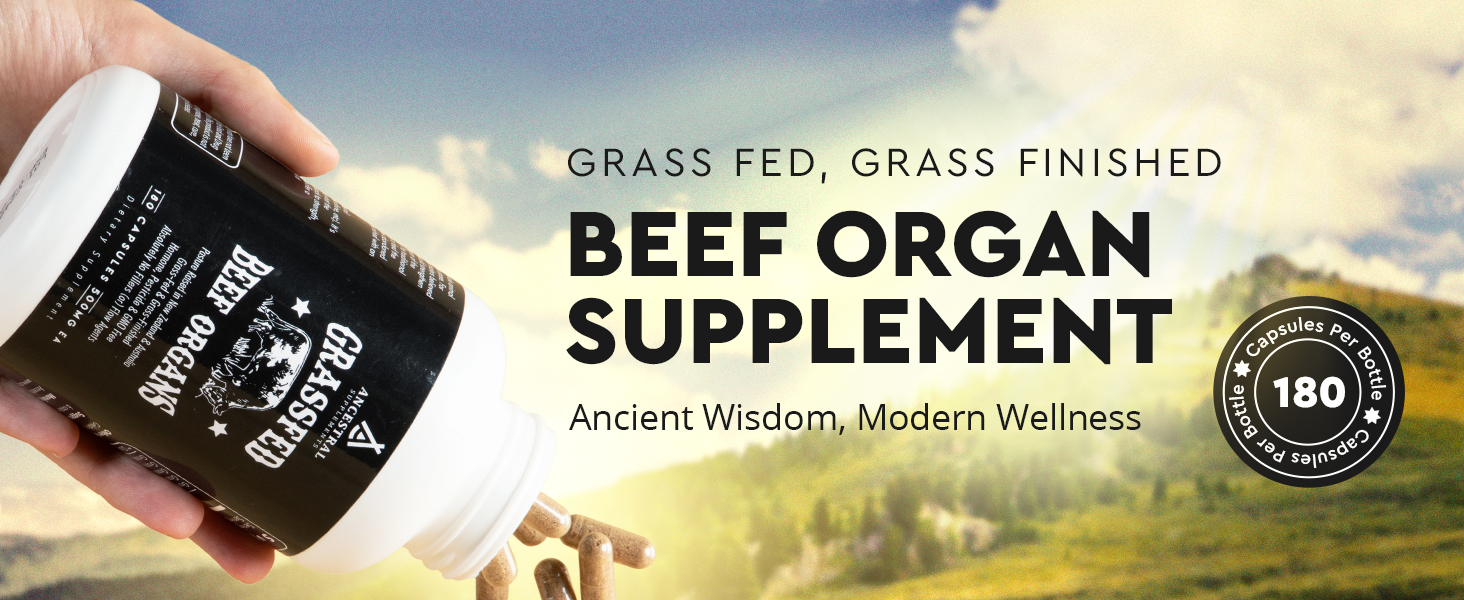 ancestral beef organs supplements for men natural iron supplement mineral superfood capsules