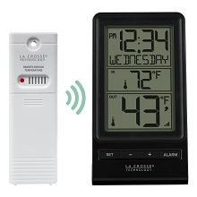 Lacrosse, la crosse, 308-1415BW, digital thermometer, wireless temperature, weather, time